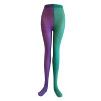 Tights Stockings Two Pantyhose Jester Party Toned Socksred Elf Womenfooted Costume Clown Tone Leggings High Thigh Rainbow  by Hs2023