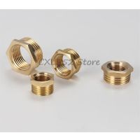 10Pcs Brass Bushing 1/8 Male X M5 Female Connection Adapter Reducer Bushing Busher Hexagon Connector Reducing Plumbing Fit