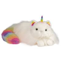 ตุ๊กตานิ่ม Douglas ตุ๊กตาแมวแฟนซีขนฟู มีเขายูนิคอร์นและหางสีรุ้ง ซิกกี้ Ziggy Rainbow Caticorn Fur Fuzzle  ขนาด 14 นิ้ว