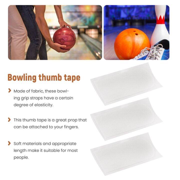 160-pieces-bowling-thumb-tape-bowling-finger-tape-protective-bowling-tape-white-elastic-patch-bowling-accessories