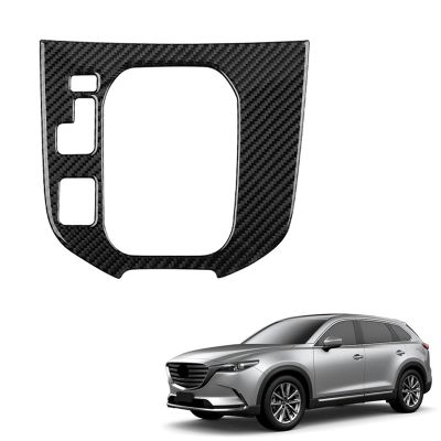 Auto Carbon Fiber Central Gear Panel Control Panel Decal Car Interior Modification for Mazda CX-9 CX9 2016-2020