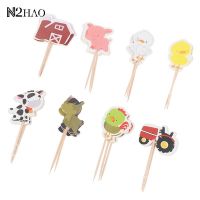 【CW】♨❆  24Pcs/Pack Cartoon Theme Toppers Kids Decoration