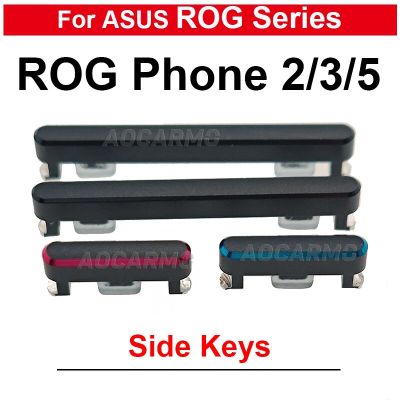 สำหรับ ASUS ROG Phone 2 3 5 ROG2 Rog5 Rog3ปุ่มปรับระดับเสียงปุ่มเปิดปิดปุ่มด้านข้างอะไหล่ ZS660KL ZS673KS ZS661KS