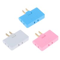 Wall Outlet Extender 3 Way Flat Wall Outlet Extender Adapter 2-Prong Mini Indoor Plug Folding Outlet Splitter for Home Travle