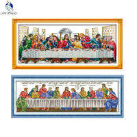 Joy Sunday The Last Supper Counted Cross Stitch kits DIY 14CT and11CT For Embroidery Home Decor Needlework Cross-stitching