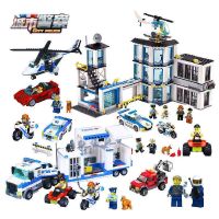 Spot parcel post Compatible with Station Prison City Series Building Blocks Boys Doll Toy Assembled Educational Toys Car Gifts