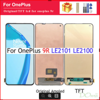 จอแสดงผล Tft/ดั้งเดิมสำหรับ Oneplus 9R สัมผัสหน้าจอ LCD เซ็นเซอร์หน้าจอดิจิตอลประกอบ LE2100 LE2101สำหรับจอแสดงผล OnePlus 9 R