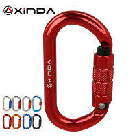 XINDA O-Type ล็อคหัวเข็มขัดความปลอดภัยอัตโนมัติ Master Carabiner Multicolor 5500lbs ข้ามตะขอปีนเขา Rock Mountaineer อุปกรณ์