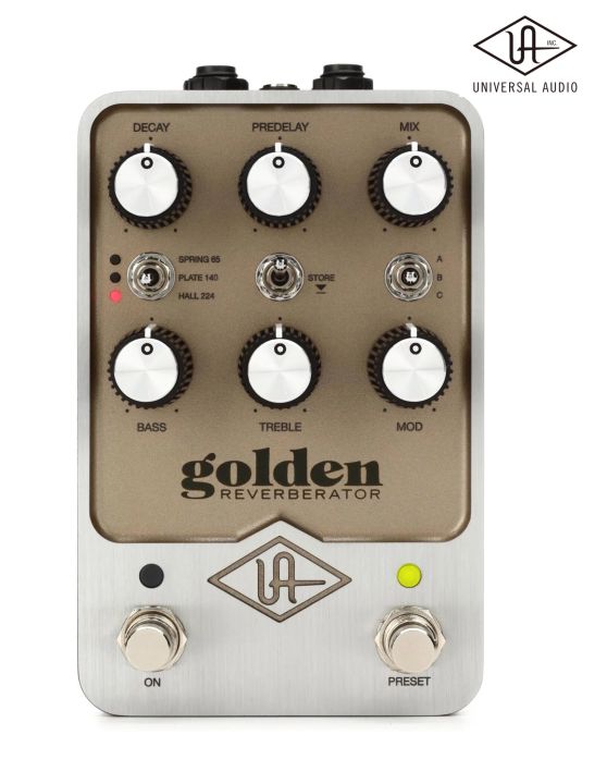 universal-audio-golden-reverberator-เอฟเฟคกีตาร์-เสียง-reverb-เลือกได้-3-แบบ-spring-plate-และ-digital-hall-จำลองเสียงด้วยระบบ-uad-dsp