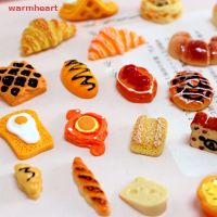 (warmheart) ขนมปัง บิสกิต อาหารปลอม ขนาดเล็ก สําหรับตกแต่งบ้านตุ๊กตา 3 ชิ้น 5211034♀❦