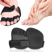 Adjustable Metatarsal Forefoot Pads Half 5 Toe Bunion Foot Half Fabric Supports Pads Sock Cushion Forefoot Relief Pain Care Sole E8B5