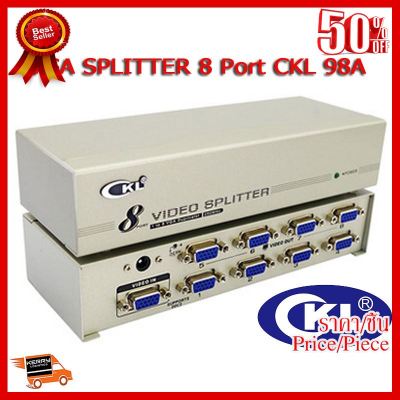 ✨✨#BEST SELLER VGA Splitter 8 Port กล่องแยกสัญญาณ ออก 8 จอ CKL 108A ความละเอียด 450MHz ##ที่ชาร์จ หูฟัง เคส Airpodss ลำโพง Wireless Bluetooth คอมพิวเตอร์ โทรศัพท์ USB ปลั๊ก เมาท์ HDMI สายคอมพิวเตอร์