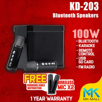 Shop Wireless Speaker With Free 2 Mic with great discounts and