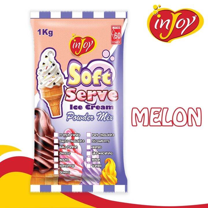 【COD】sm113cpur410 [INJOY ICE CREAM] MELON FLAVOR SOFT SERVE ICE CREAM