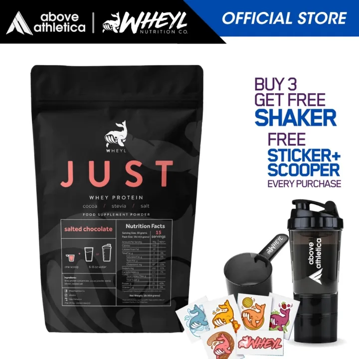 Just Whey Protein 1lbs 15 Servings Wheyl Nutrition Powder for Muscle