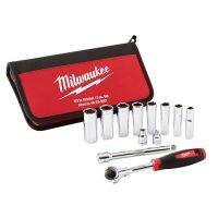 ชุดบล๊อค Milwaukee 12pc 3/8 Drive Metric Socket Set