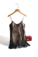 Sexy Lace Spaghetti Strap Top Women Halter V Neck Basic Cami Sleeveless Satin Silk Tank Tops  Summer Camisole Plus Size