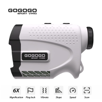 Gogogo Sport Vpro เครื่องชี้วิถีกอล์ฟเลเซอร์ระยะ600เมตรอุปกรณ์หาพิกัดสำหรับล่ากล้องโทรทรรศน์6X พร้อม GS24วัดระยะแบบล็อคธง