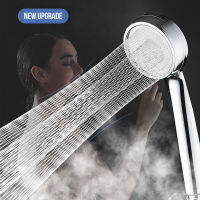 High Pressure Water Saving Rainfall Shower Head Bathroom Accessories ABS Chrome Holder Showerhead  Bathroom Accessories Showerheads