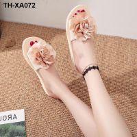 2023 new summer slippers womens summer fashion thick-soled non-slip all-match ladies slip-on wedge heel beach sandals