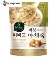 โจ๊กผักและเห็ดเกาหลี cj bibigo korean mushroom vegetable porridge 버섯야채죽 450g