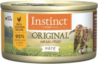 อาหารเปียกแมวระดับ 6 ดาว Instinct Original Grain-Free Pate Real Chicken Recipe 85g