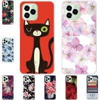 ☈ I am alone Phone Case For Oukitel C21 2020 / C21 Pro 2021 Premier Bags Fashion Luxury Color Cartoon Printed Paint Mobile