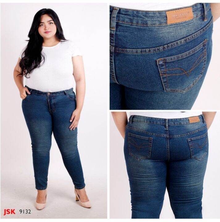 Celana Levis Jeans JUMBO Wanita Cewek Muat BB 70kg 75 80kg 90kg 100kg