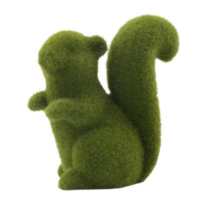 Garden Squirrel Statue Artificial Turf Grass Squirrel Faux Green Moss Covered Resin Squirrel Decor Hand-Painted Sculpture For Patio Lawn Garden And Indoor Living Spaces sensible