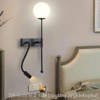 hyfvbujh⊙❅✜ and Bedroom Bedside Lamp with Hose Multi-function Rotatable Led Reading Wall