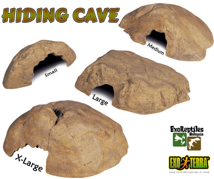 Exo Terra Reptile Hiding Caves Lazada