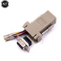 พอร์ต RJ45ตัวเมียเป็นตัวเมียสำหรับ DB9F/RJ45 DB9เป็นพอร์ตเชื่อมต่อพอร์ตอนุกรม232พอร์ต RS232Modular Cab-9as-Fdte กับ DB9 RJ45สำหรับสายไฟคอมพิวเตอร์