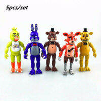 5pcs Five Nights At Freddys Action Figure Foxy Freddy Fazbear Bear PVC Doll FNAF For Kid Gift