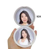 Missmeeca Hot Sales Portable Hand Mirror Round Folding Makeup 1X/10X Pocket Mirror Bridesmaid Gift Mirrors