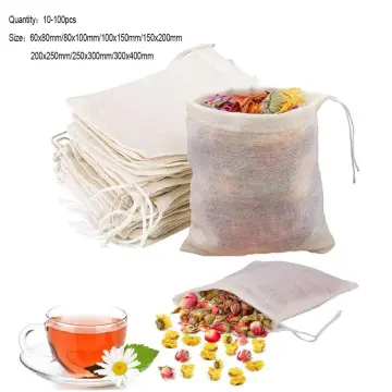 25pcs Cooking Cheesecloth Bags Straining Bags Reusable Drawstring Soup Bags  Soup Socks