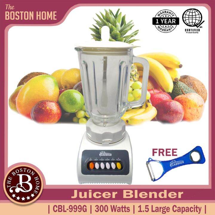 Cassius Electric Juicer Blender 4 speed + Pulse Blender With 1.5Litres