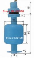 20ชิ้นลอยสวิทช์ถังสระว่ายน้ำของเหลวระดับน้ำเซนเซอร์แนวตั้งลอย5210
