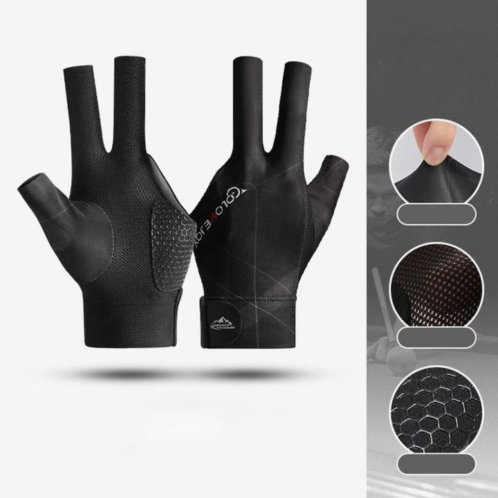 8jia8hao-1pcs-สามนิ้วค่ะ-ถุงมือสนุ๊กเกอร์-ป้องกันการลื่นไถล-ซ้ายมือขวา-ถุงมือบิลเลียด-ทนทานต่อการใช้งาน-สแปนเด็กซ์-ถุงมือสำหรับฝึก-อุปกรณ์เสริมสำหรับฟิตเนส