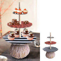 Tree Root Snack Rack Three-Tier Resin Broom Ornament Novelty Halloween Party Supplies for Home Living Room Bar