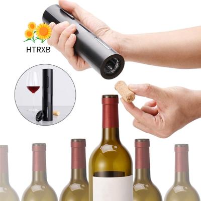 USB เหล็กกล้าไร้สนิมแบตเตอรี่ HTRXB ที่เปิดเหล็กไขจุกขวดไวน์แดงในบ้านแบบชาร์จไฟได้ที่เปิดขวดเครื่องมือบาร์