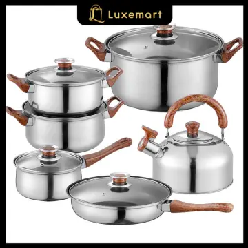 CAROTE 12pcs Pots and Pans Set, Nonstick Cookware Set Detachable Handle,  Induction Kitchen Cookware Sets Non Stick with Removable Handle, RV  Cookware