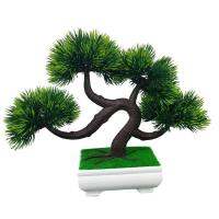 Greenbox MINI ไม้สนเทียมต้นไม้ Faux พืช Bonsai สำนักงานของตกแต่งโต๊ะในบ้าน