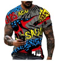 2023 In stock Summer Mens T-Shirt European And American  Painted Graffiti Pangolin 3D Clothes, Men Loose，Contact the seller to personalize the name and logo