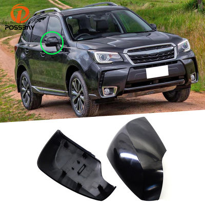 Car Black Rear View Side Mirror Cover Rearview Cap Trim Accessories for Subaru Forester 2014 2015 2016 2017 2018 Exterior Parts