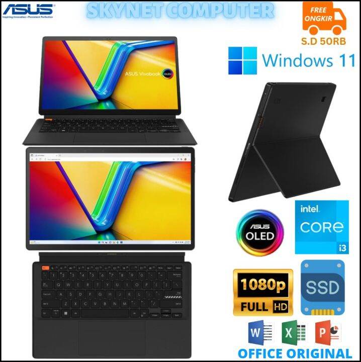 ASUS VIVOBOOK 13 SLATE OLED T3304GA INTEL CORE i3 N300 RAM8GB