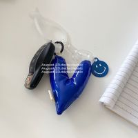 【LZ】 Down Filled Love Heart Keychain Hanging Schoolbag Charm Accessories Women Keyholder Design Acrylic Car Key Pendant Quality Gifts