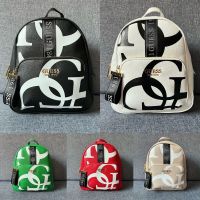 GUESS European and American fashion casual simple logo printing large-capacity backpack backpack mummy bag womens bag