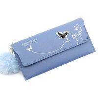 Fashionable New Wallets Color Wool Bow Clutch Women  39;s Card Coin Purse