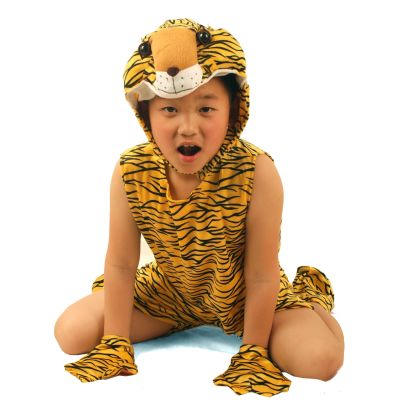 Kids Cosplay Tiger Cow Cartoon Character Costume Mascot School Talent Show Perform Clothes Fancy Dress Party Animal Carnival