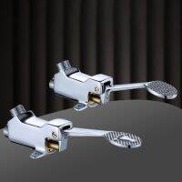 Hot Cold Pedal Taps Pedal Self-closing Copper Stainless Steel Medical/Toilet/Laboratory Foot Pedal Water Faucet Public Places